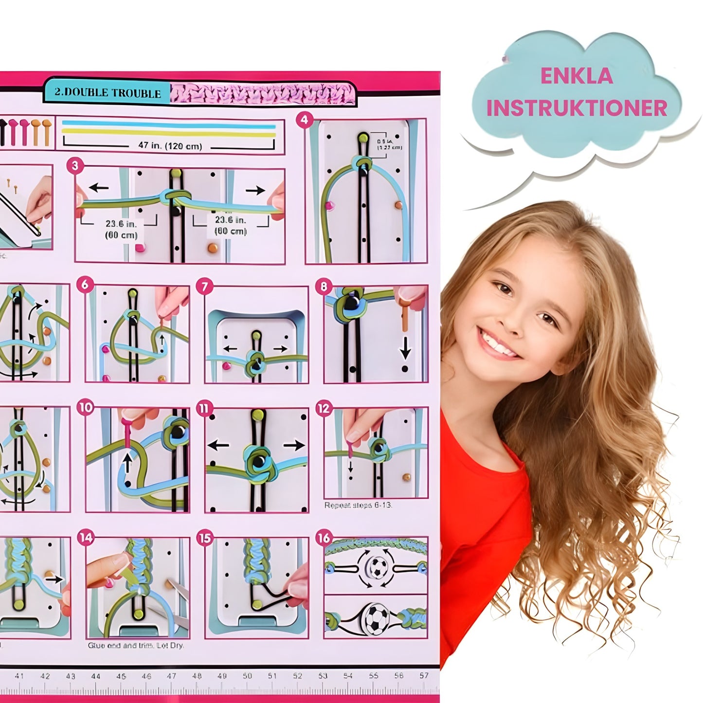 Barnens flätningsset - skapa färgglada armband