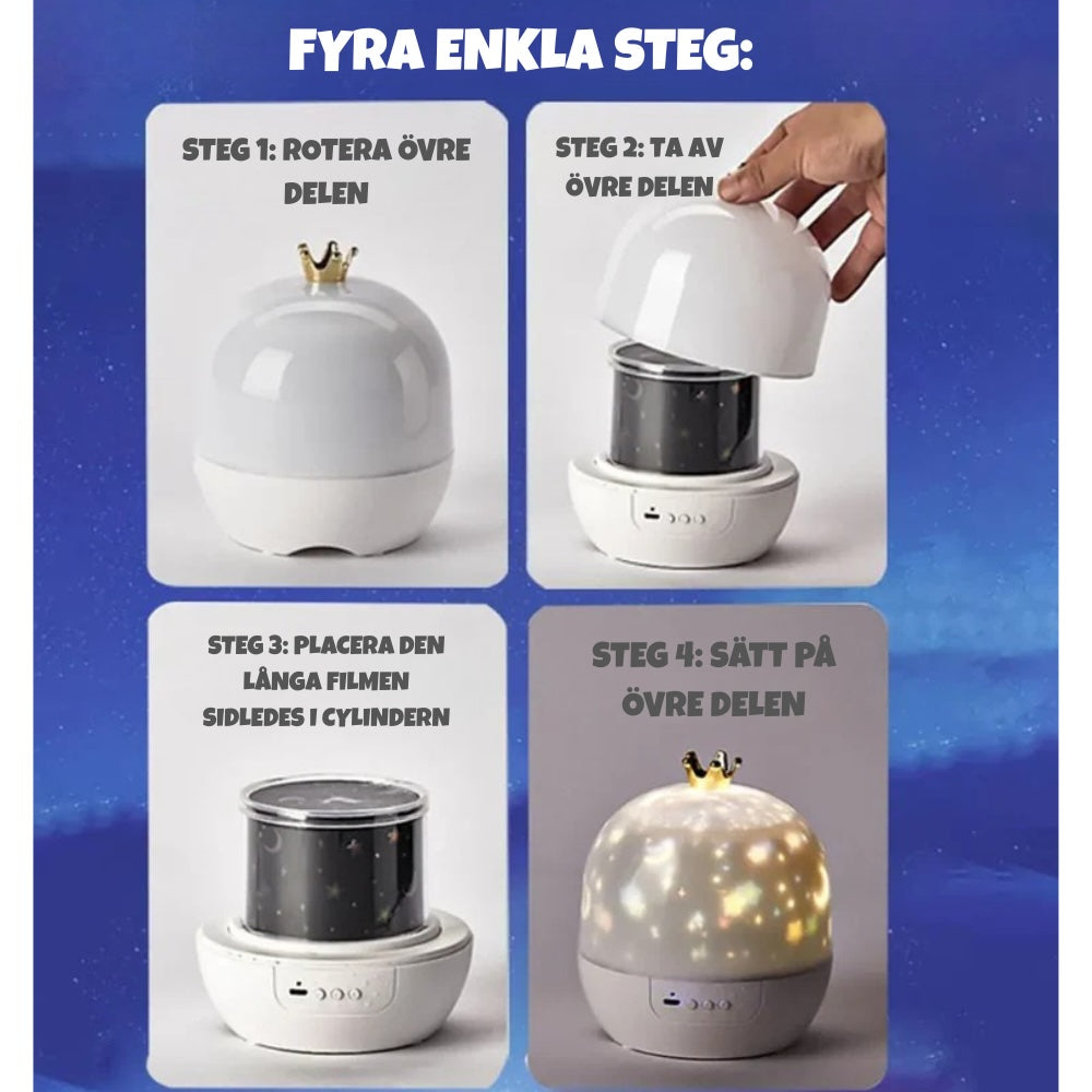 DreamyLight™ – Nattlampa & Projektor för barn